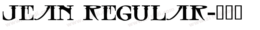 JEAN Regular字体转换